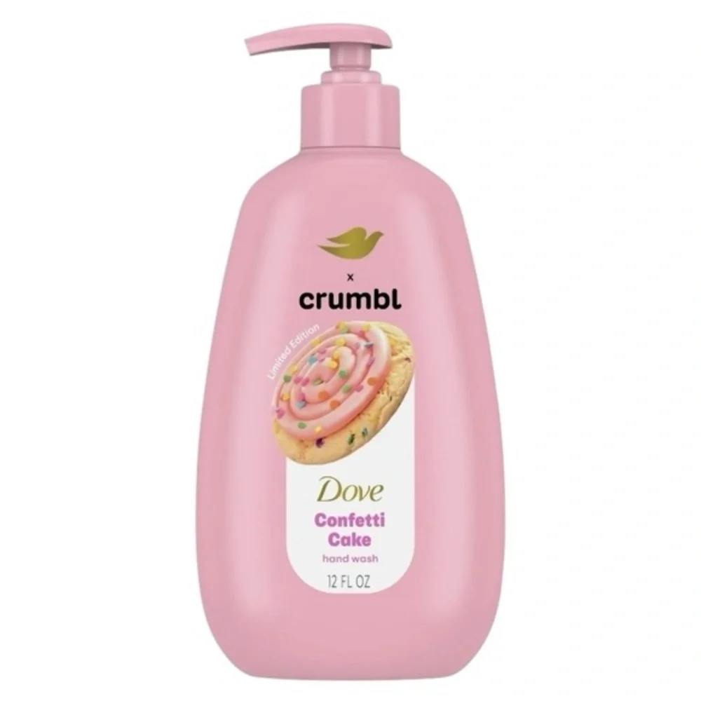 Dove Crumbl Confetti Cake Cookie Moisturizing Hand Wash Limited Edition